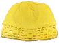 Preview: Hand knitted baby cap in yellow with a head circumference 42 cm 16,54 inch